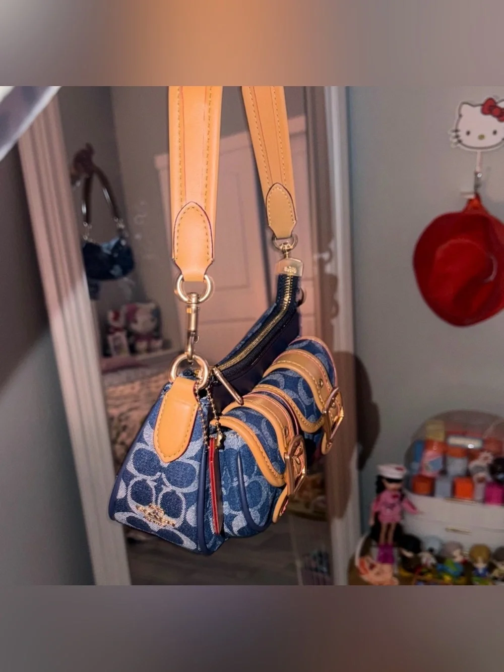 Coach Ashton denim bag Shoulder strap
